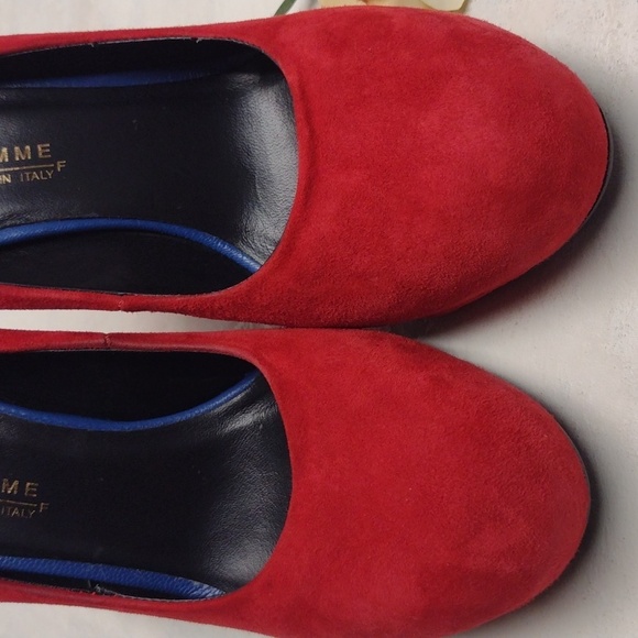 Latitude Femme made in Italy shoes women size 39 ( 8 ) Red color - Picture 3 of 10